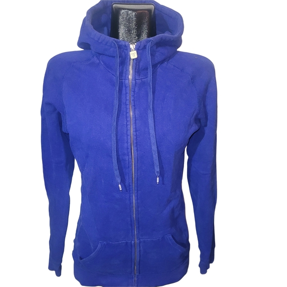 TNA Tops - Aritzia's TNA Women's Royal Blue Zip-Up Hoodie Small